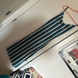 Blue stripe dress